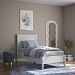 Кровать "Ольса-С" 90 (белый лак) из массива сосны производство Белоруссия, доставка по Москве и России, купить в интернет-магазине СиВер