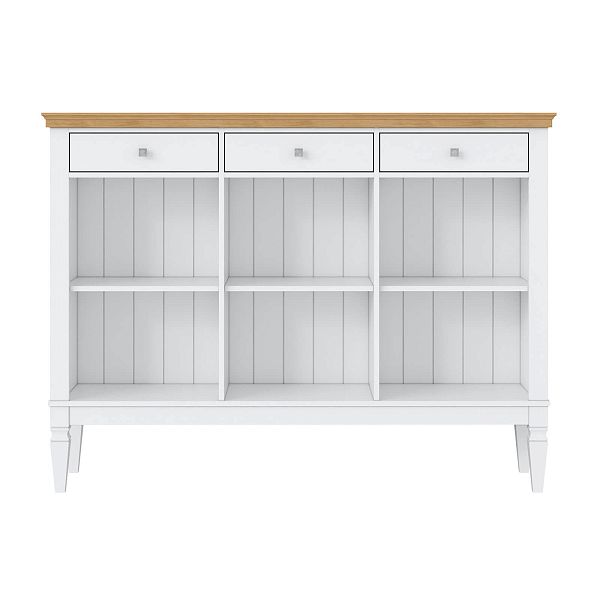 Тумба Ольса 03 (белый лак-антик 24) Образец от интернет-магазина СиВер