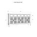 Фото тумба «Квадро-С» 063С, цвет белый лак, белый лак-антик 24, серый 7042/антик 24, размер 1801x948x420 из массива сосны в интернет-магазине СиВер