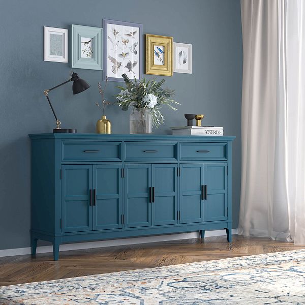 Фото тумба «Квадро-С» 063Ф, цвет белый лак, белый лак-антик 24, серый 7042/антик 24, размер 1801x948x420 из массива сосны в интернет-магазине СиВер