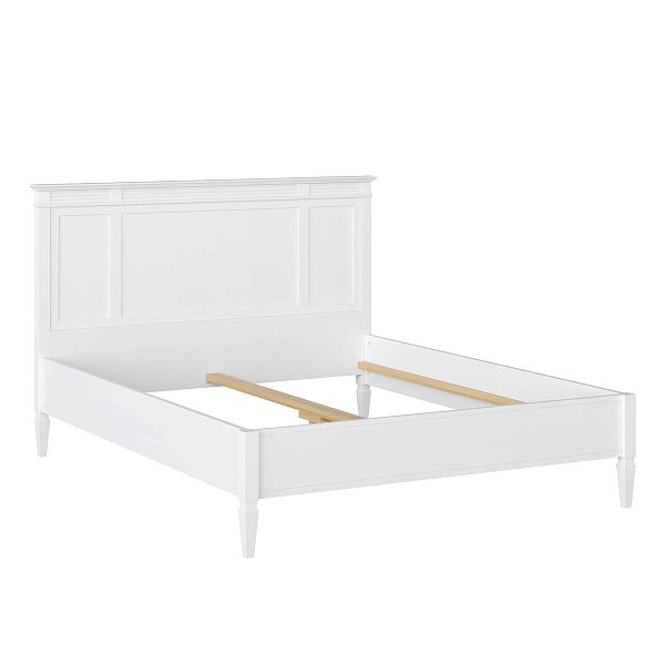 Кровать "Ольса" 160 (белый лак) из массива сосны производство Белоруссия, доставка по Москве и России, купить в интернет-магазине СиВер