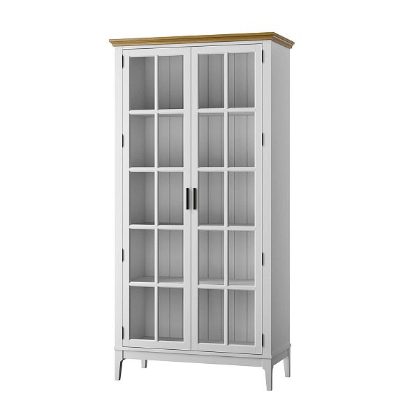 Фото «Квадро-С» 200-195 из массива сосны. Цвет белый лак, белый лак-антик 24, серый 7042-антик 24, идеально для стиля сканди, минимал, лофт. С доставкой по России. Материал - массив сосны, размер - 999х1996х420 мм. в интернет-магазине СиВер