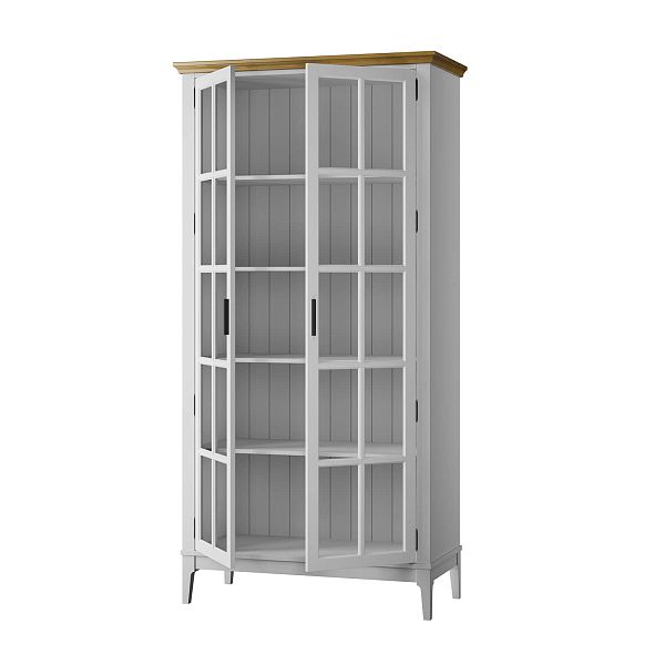 Фото «Квадро-С» 200-195 из массива сосны. Цвет белый лак, белый лак-антик 24, серый 7042-антик 24, идеально для стиля сканди, минимал, лофт. С доставкой по России. Материал - массив сосны, размер - 999х1996х420 мм. в интернет-магазине СиВер