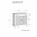 (5.3.1) Комод Фокстрот К221 рельеф (бетон/дуб медовый) от интернет-магазина СиВер
