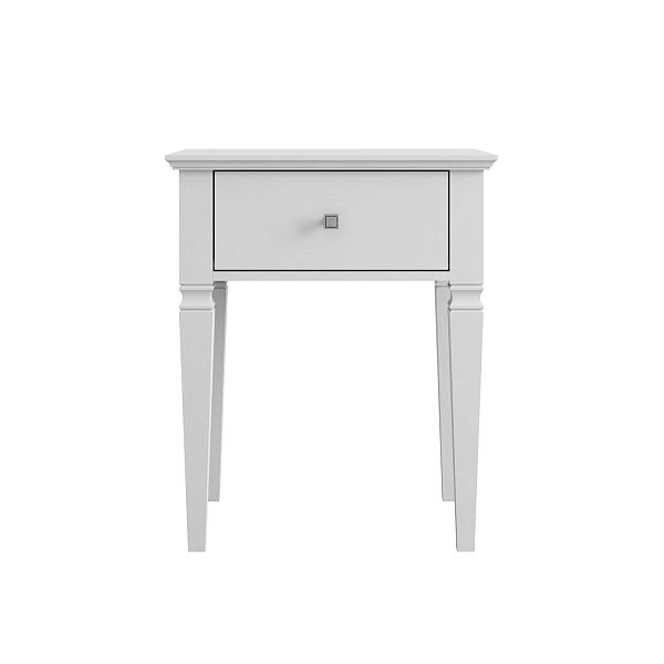 Фото прикроватная тумба в спальню из массива сосны "Ольса- С" 01, 538x650x415 мм., с одним ящиком, из массива сосны в стиле кантри в интернет-магазине СиВер