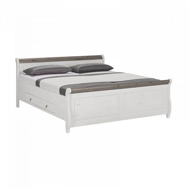 Кровать "Мальта" 180 с ящиками (серый) Распродажа со склада от интернет-магазина СиВер