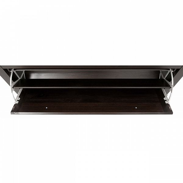 Фото каталог тумба под обувь Рауна 01 из массива сосны размеры 120х56х32 см цвет колониал темный почти черный дерево в стиле кантри купить в интернет-магазине СиВер