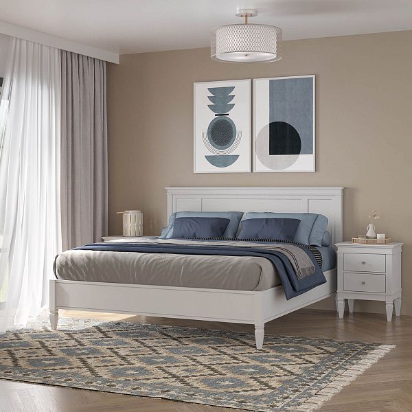 Кровать "Ольса-С" 180 из массива сосны производство Белоруссия, доставка по Москве и России, купить в интернет-магазине СиВер