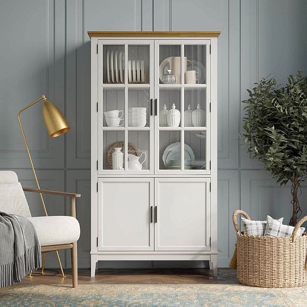 Фото «Квадро-С» 22-185 из массива сосны. Цвет белый лак, белый лак-антик 24, серый 7042-антик 24, идеально для стиля сканди, минимал, лофт. С доставкой по России. Материал - массив сосны, размер - 999х1846х420 мм. в интернет-магазине СиВер