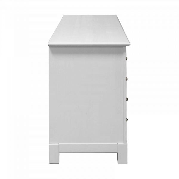 Фото каталог письменный стол из массива сосны с ящиками в стиле кантри коллекция Рауна 08 2-тумбовый цвет белый воск УКВ светлый дерево размеры 165х76х60 в интернет-магазине СиВер