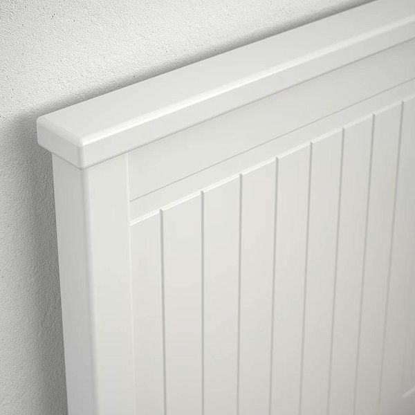 Фото мебель для мальчика или девочки кровать в стиле кантри "Кантри" 2100×890×825 (80*200) цвета белый лак и блэк, с тремя ящиками из массива сосны