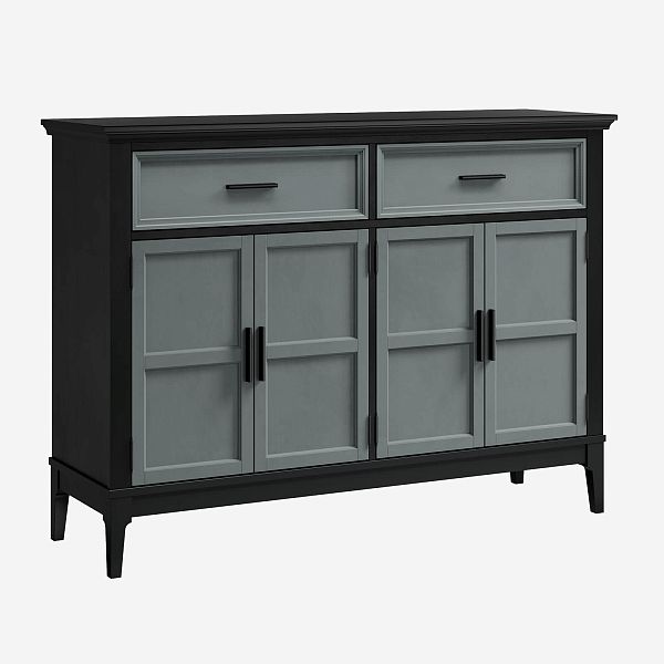 Фото тумба «Квадро-С» 42, цвет белый лак, белый лак-антик 24, серый 7042/антик 24, размер 1384x1012x420 из массива сосны в интернет-магазине СиВер