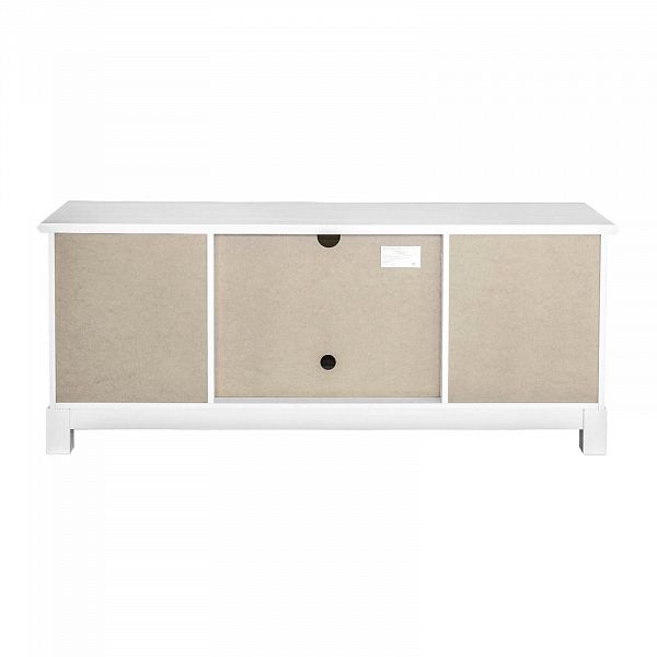 Фото каталог тумба ТВ в гостиную или в спальню из массива сосны Рауна 200 цвет белый воск УКВ размеры 200х60х42 в стиле кантри в интернет-магазине СиВер