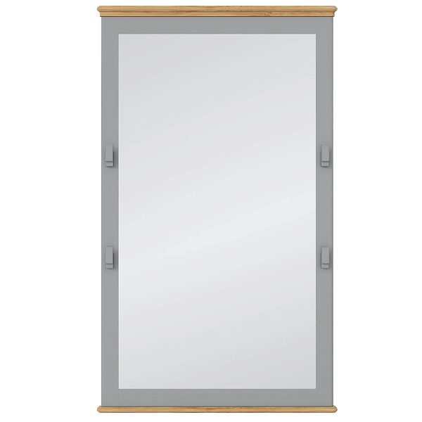 Фото зеркала настенного коллекция Рандеву - размеры 970х1642 мм, цвет белый лак-антик 24, серый 7042-антик 24, от интернет-магазина СиВер