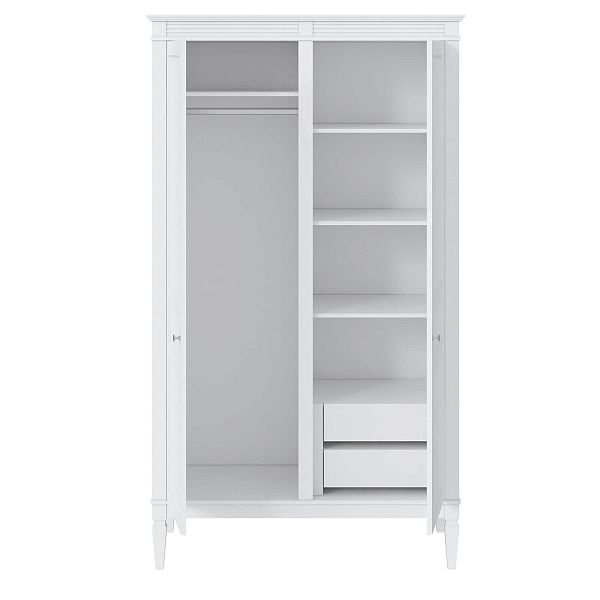 Фото ящика встраиваемого к шкафам "Ольса" 545x144x529 в цвете белый лак, антик 24, серый 7042 от интернет-магазина СиВер