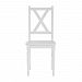 Изображение в интерьере прочный белый стул из натурального дерева массива сосны в стиле кантри или скандинавском стиле коллекции Ноа (цвет белый воск УКВ) размеры в см 45x92x48  для гостиной, кабинета или столовой от интернет-магазина СиВер