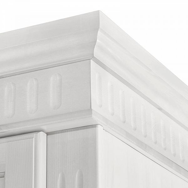 Изображение белорусский шкаф из массива сосны для двоих с зеркалом во весь рост коллекция Хельсинки 5SPGT-M с 5 секциями - скандинавский стиль и качество белорусское производство ММЦ