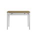 Изображение рабочий стол письменный в детскую или кабинет в стиле лофт или скандинавском стиле классика коллекции "Квадро-С" 01 размеры 994х760х590 мм (цвет белый лак, белый лак/антик 24, серый 7042, серый 7042/антик 24) для ребенка или подростка