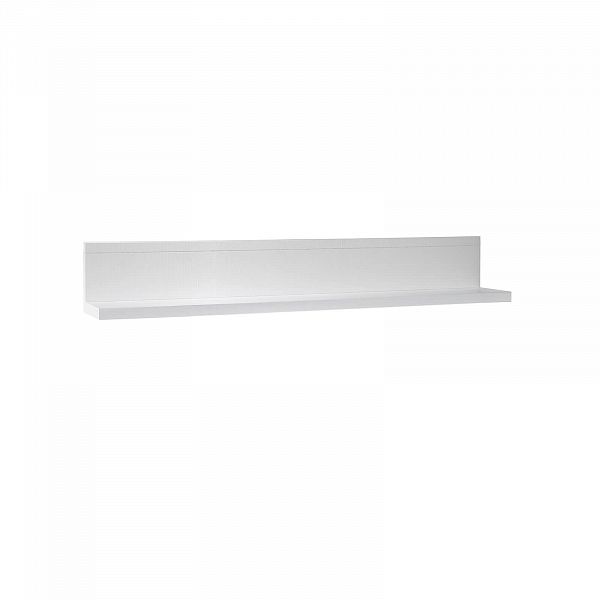Фото Полка настенная "Фокстрот" 11E, цвет - дуб белый, размер - 1300x200x200 из массива и шпона дуба в интернет-магазине СиВер