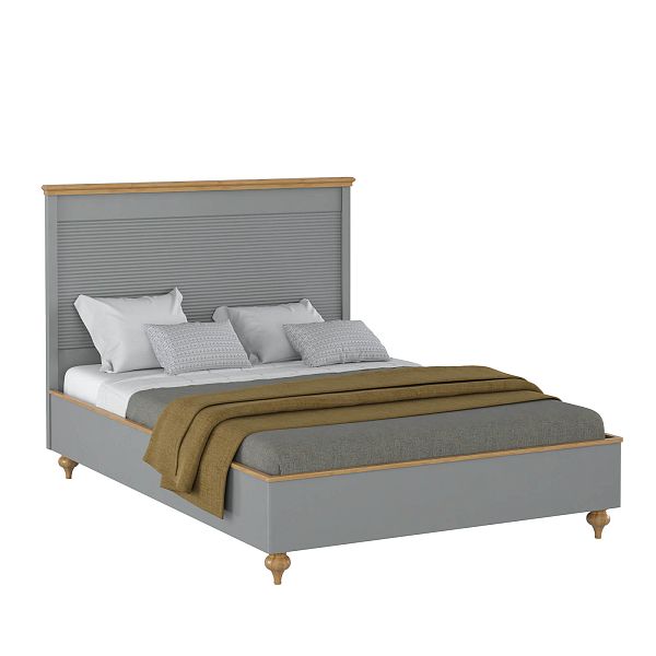 (1.2.1) Кровать "Рандеву" 140 (серый 7042/антик-24) от интернет-магазина СиВер