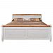 Изображение скандинавский стиль классика мебели в спальню кровать Мальта 180 с ящиками из натурального дерева массива сосны в интернет-магазине СиВер с доставкой