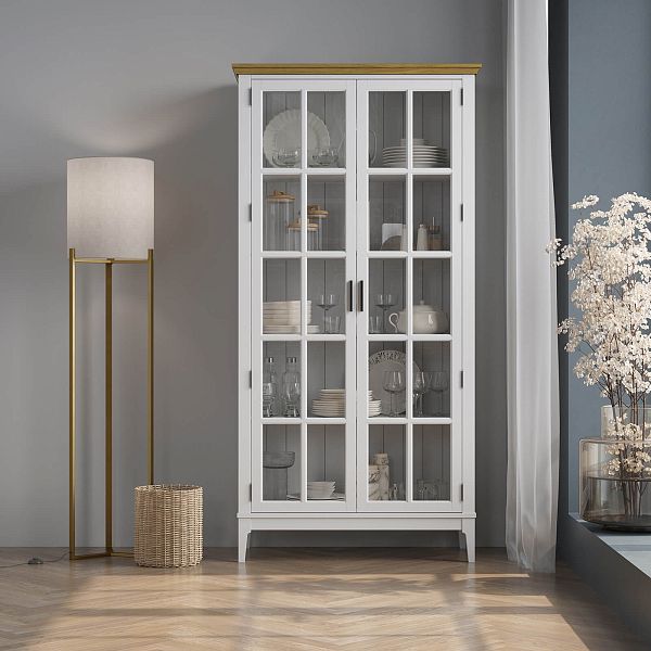 Фото «Квадро-С» 200-195 из массива сосны. Цвет белый лак, белый лак-антик 24, серый 7042-антик 24, идеально для стиля сканди, минимал, лофт. С доставкой по России. Материал - массив сосны, размер - 999х1996х420 мм. в интернет-магазине СиВер