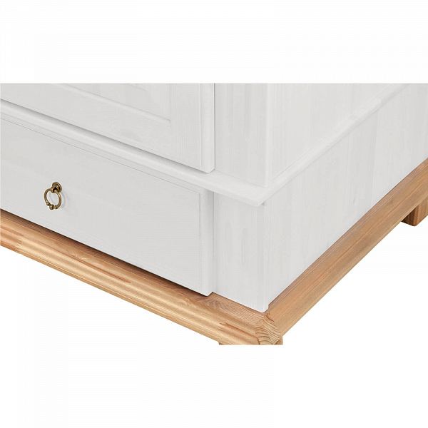 Изображение пример широкий просторный компактный шкаф с зеркалом коллекции Хельсинки 3SPGT скандинавский стиль производство Белоруссия Минский Мебельный Центр