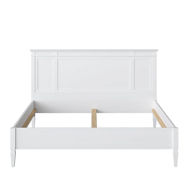 Кровать "Ольса" 180 (белый лак) из массива сосны производство Белоруссия, доставка по Москве и России, купить в интернет-магазине СиВер