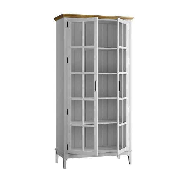 Фото «Квадро-С» 200-195 из массива сосны. Цвет белый лак, белый лак-антик 24, серый 7042-антик 24, идеально для стиля сканди, минимал, лофт. С доставкой по России. Материал - массив сосны, размер - 999х1996х420 мм. в интернет-магазине СиВер