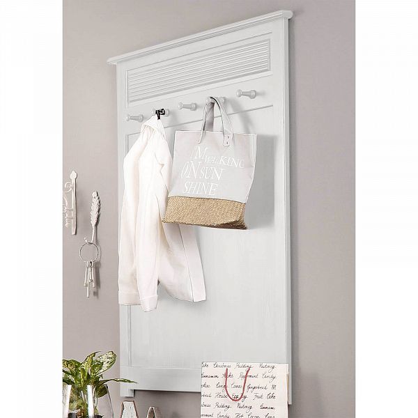 Изображение в интерьере Фото Вешалка настенная коллекция РАУНА - размеры 135х100 цвет белый цвет от интернет-магазина СиВер