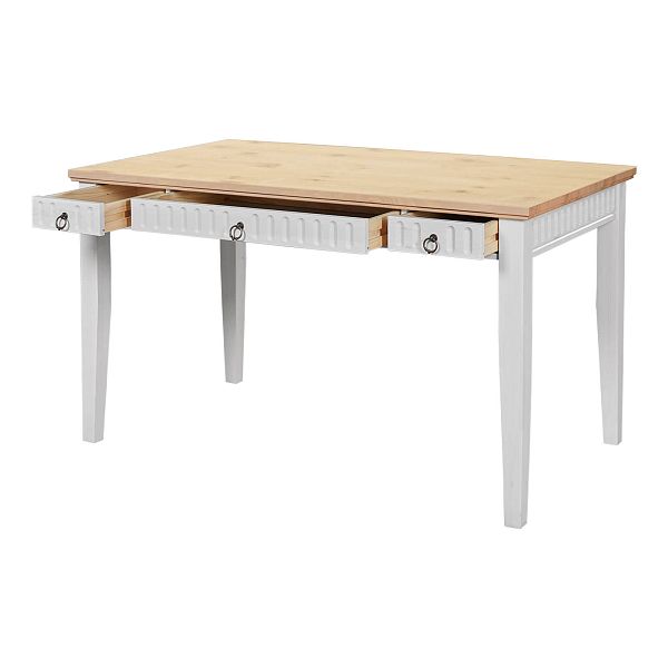 Фото пример письменный стол белорусского производства из массива сосны классика скандинавский стиль коллекция Хельсинки 03