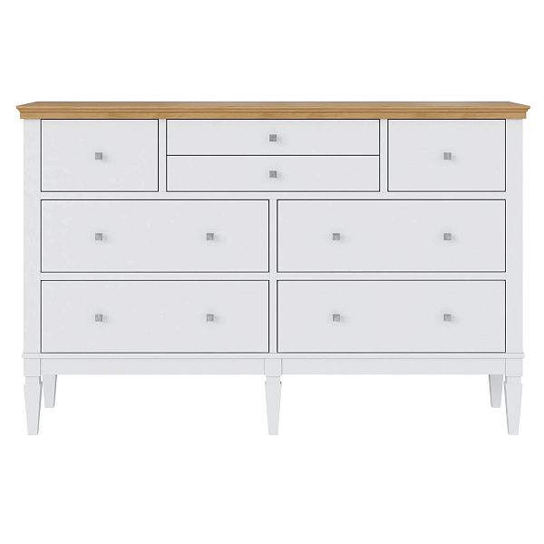 (3.2.2) Комод "Ольса" 224 (белый лак/антик 24) от интернет-магазина СиВер