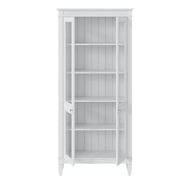 Фото стеллаж из массива сосны в гостиную в стиле лофт или скандинавском стиле коллекция Ольса цвет белый лак, белый лак/антик 24, серый 7042, серый 7042/антик 24, светлый дерево размеры 93х202х38 в интернет-магазине СиВер