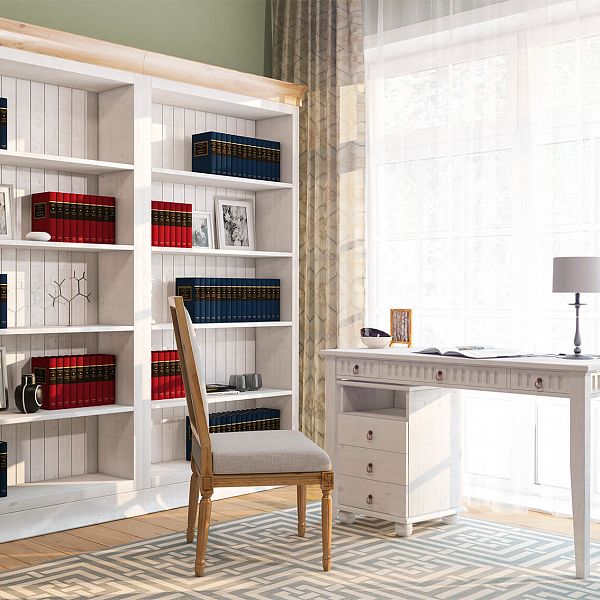 Фото пример письменный стол белорусского производства из массива сосны классика скандинавский стиль коллекция Хельсинки 03