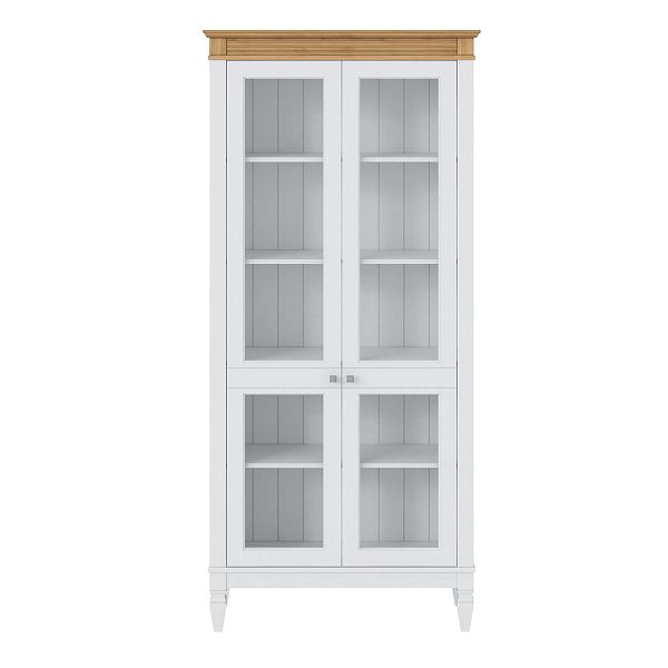 Фото стеллаж из массива сосны в гостиную в стиле лофт или скандинавском стиле коллекция Ольса цвет белый лак, белый лак/антик 24, серый 7042, серый 7042/антик 24, светлый дерево размеры 93х202х38 в интернет-магазине СиВер