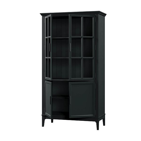 Фото «Квадро-С» 22-185 из массива сосны. Цвет белый лак, белый лак-антик 24, серый 7042-антик 24, идеально для стиля сканди, минимал, лофт. С доставкой по России. Материал - массив сосны, размер - 999х1846х420 мм. в интернет-магазине СиВер