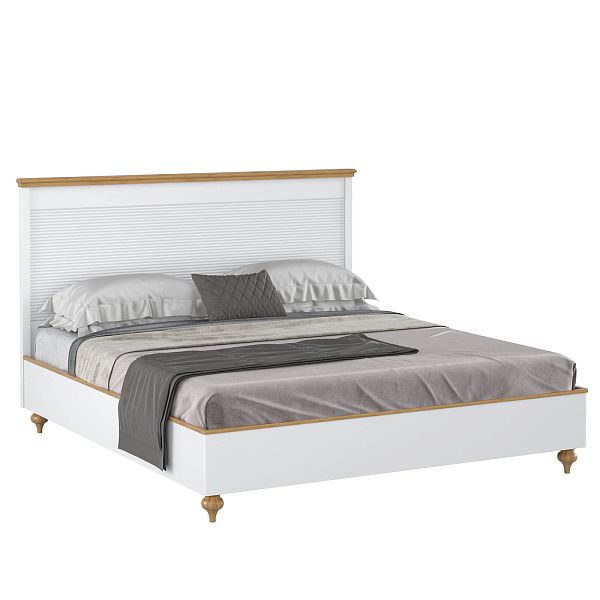 (1.1.3) Кровать "Рандеву" 180 (белый лак/антик-24) от интернет-магазина СиВер