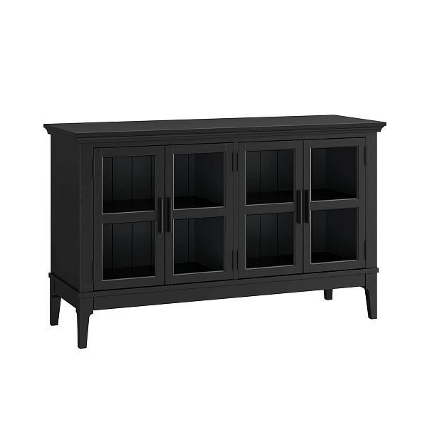 Фото каталог тумба ТВ в гостиную или в спальню из массива сосны "Квадро-С" 40 цвет белый лак, белый лак-антик 24, серый 7042-антик 24, светлый, размеры 1248х765х420 в классическом стиле в интернет-магазине СиВер