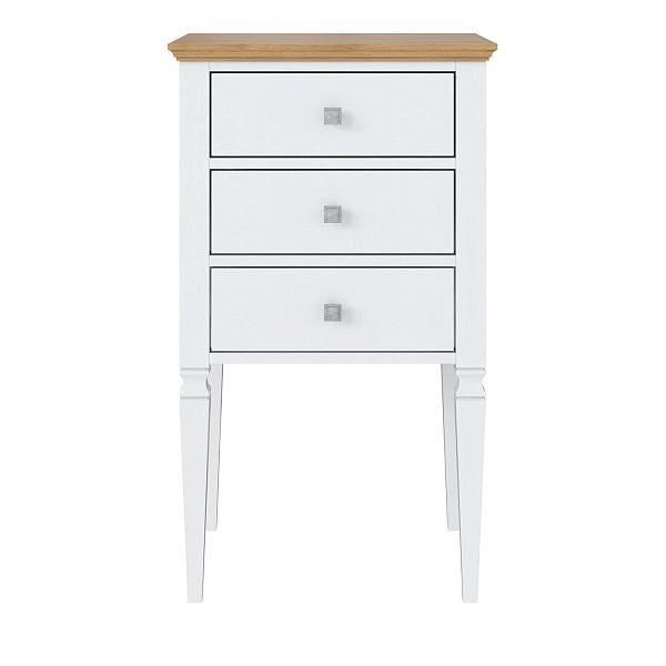 Тумба Ольса 03-46 (белый лак-антик 24) Образец от интернет-магазина СиВер