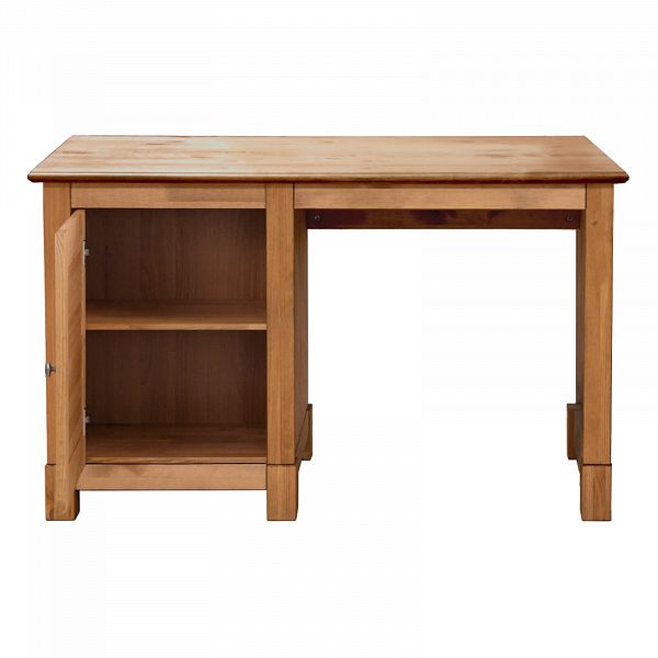 Фото стол письменный Рауна 10 размеры 120х76х60 см цвет светлый бейц масло 1-тумбовый в стиле кантри купить в интернет-магазине СиВер