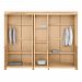 Изображение каталог шкаф для одежды на ножках в гостиную или в спальню из массива сосны Рауна 50 цвет бейц масло бежевый размеры 217х214х60 в стиле кантри в интернет-магазине СиВер