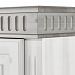 Фото пример шкаф из натурального дерева массива сосны классика скандинавский стиль Хельсинки 21 размер шкафа в см 100 x 147 x 40 - антик, белый воск, колониал, серый