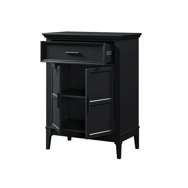 Фото тумба «Квадро-С» 21, цвет белый лак, белый лак-антик 24, серый 7042/антик 24, размер 757x1012x420 из массива сосны в интернет-магазине СиВер