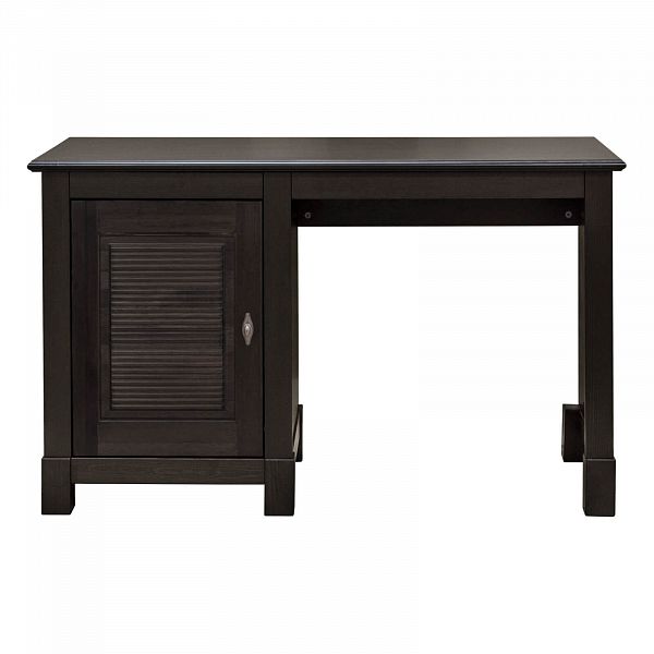 Изображение каталог стол письменный из массива сосны Рауна 10 размеры 120х76х60 см цвет колониал темный 1-тумбовый в стиле кантри купить в интернет-магазине СиВер