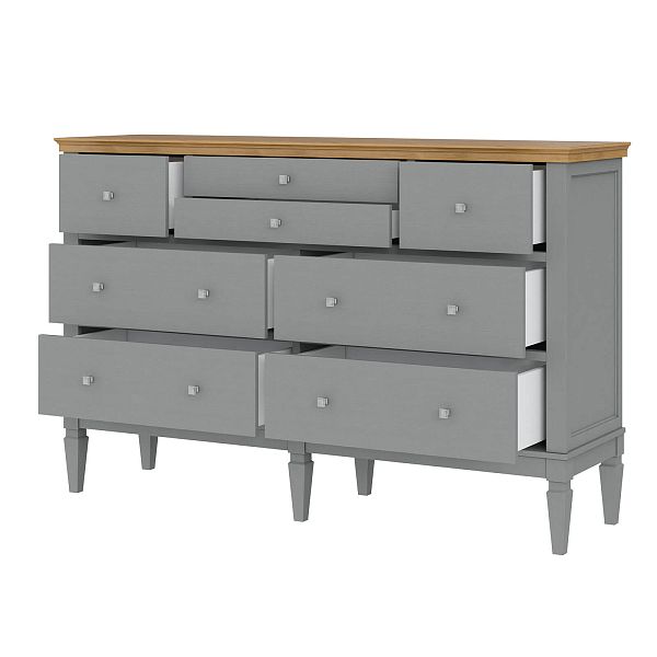 (3.2.3) Комод "Ольса" 224 (серый 7042/антик 24) от интернет-магазина СиВер