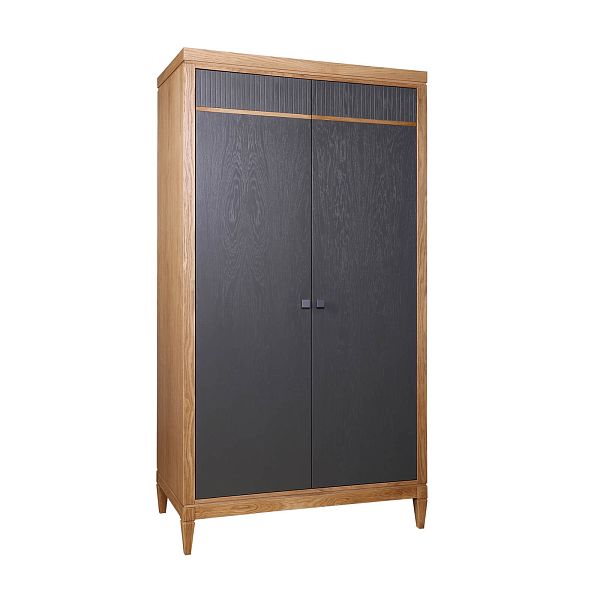 (5.1.3) Шкаф для одежды "Фокстрот" 22C (дуб натуральный/бетон/дуб натуральный) от интернет-магазина СиВер