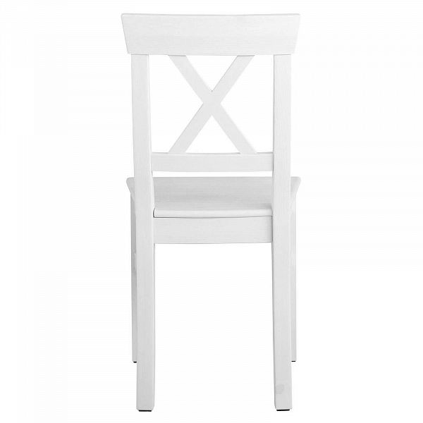 Фото каталог стул Рауна Форест из массива сосны размеры 44х91х49 см цвет белый с бейц масло дерево в стиле кантри купить в интернет-магазине СиВер