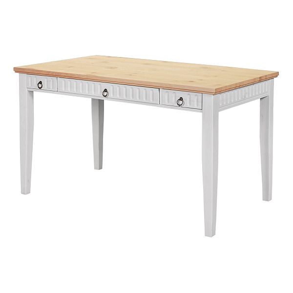 Фото пример письменный стол белорусского производства из массива сосны классика скандинавский стиль коллекция Хельсинки 03