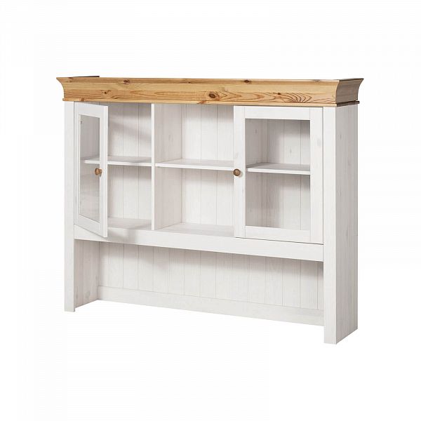 Изображение буфет "Бостон" 140х195х45 (см.) из натурального массива сосны для спальни в интернет-магазине СиВер