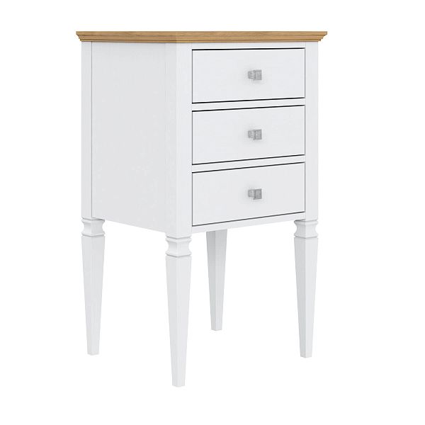 Тумба Ольса 03-46 (белый лак-антик 24) Образец от интернет-магазина СиВер